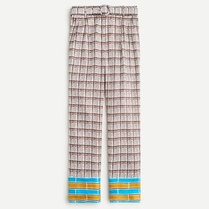 J.Crew Collection High-rise Silk Twill Trousers